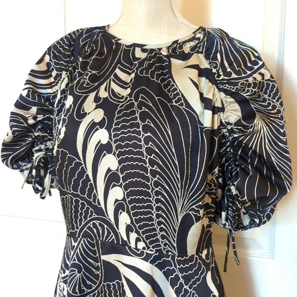 Ted Baker Faridda Printed Puff Sleeve Dress - Picture 6 of 10